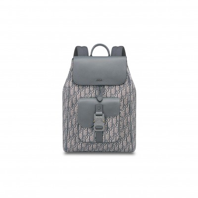 DIOR OBLIQUE GRAINED NUFF LEATHER BACKPACK 1ADBA200YKS_H12E (40*26.5*15cm)